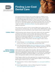 Find Low-cost Dental Care